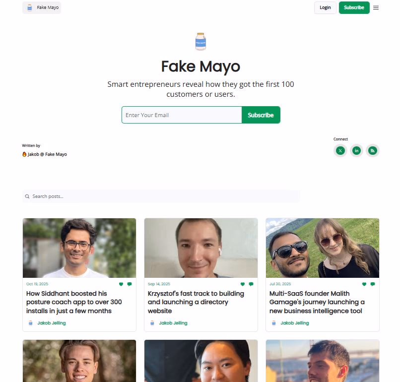 Fake Mayo Startup Stories preview