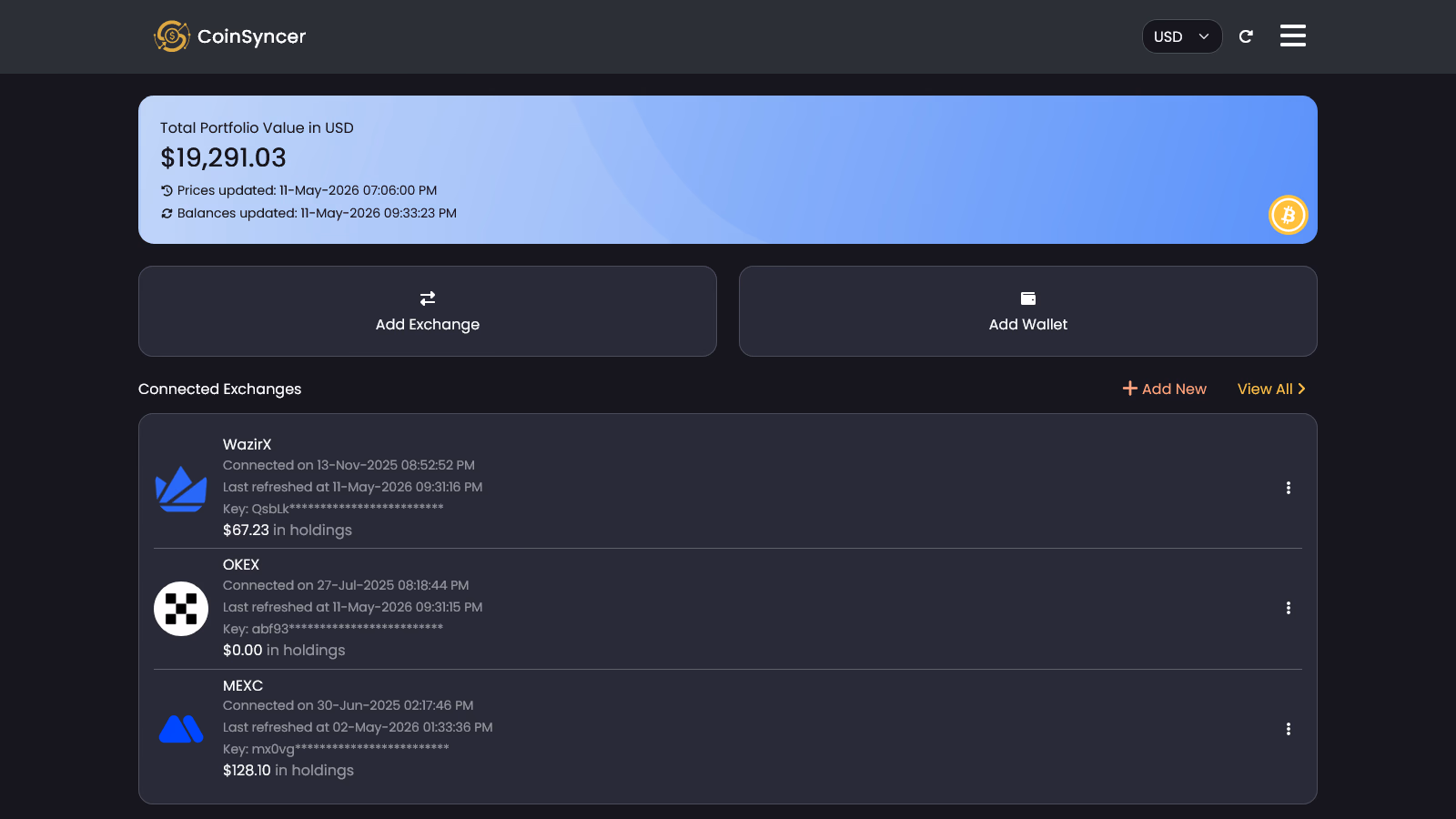 CoinSyncer preview